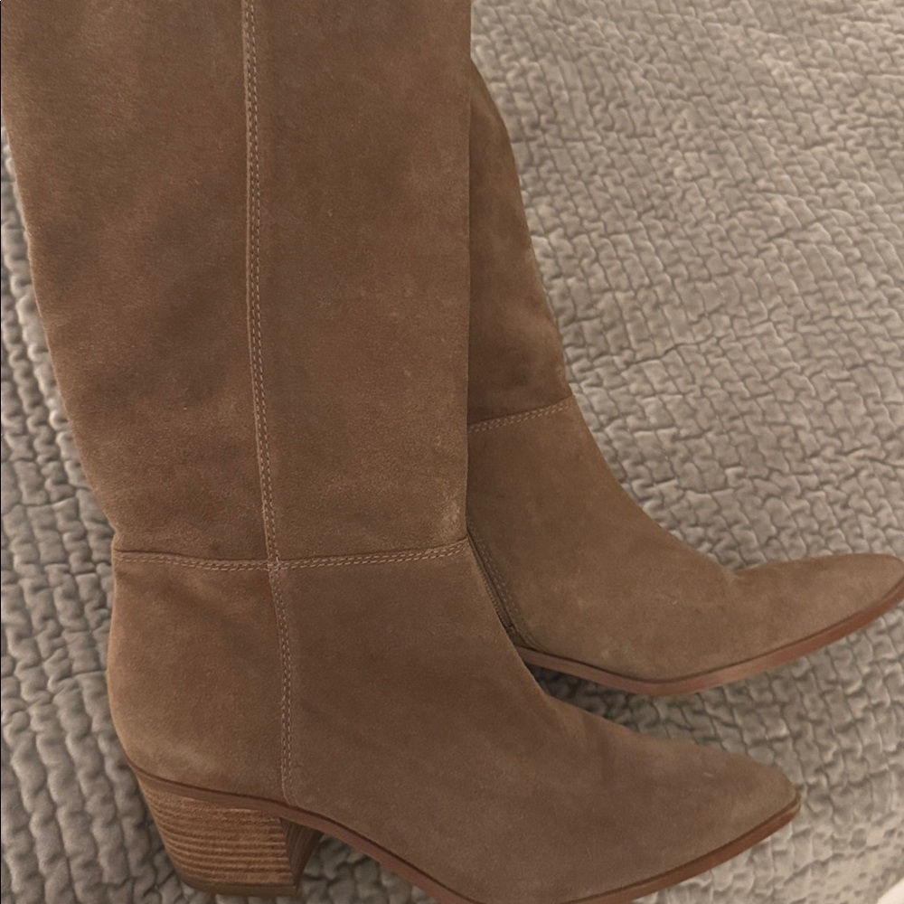 Franco Sarto Tan Knee-High Boots - Picture 7 of 9
